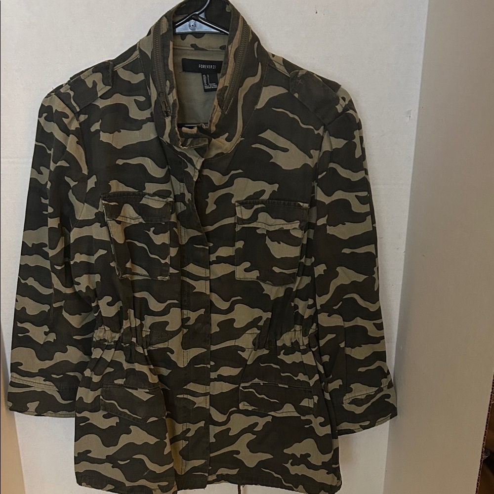 Forever 21 Camouflage Shirt Jacket